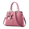 PU leather simple ladies handbags crossbody bags Flower womens black bag designs handbag