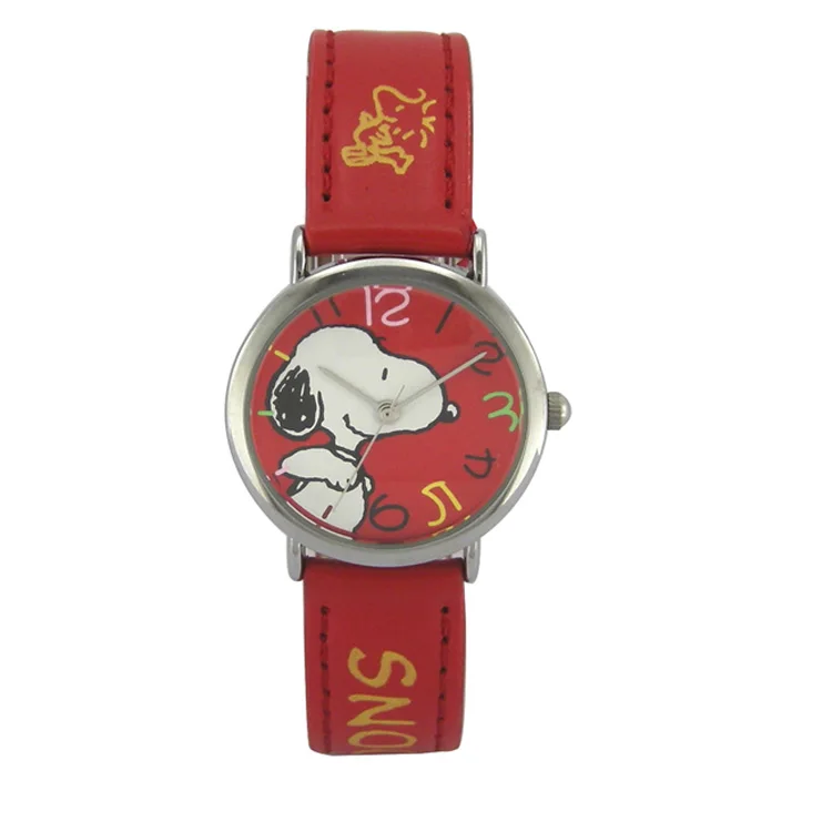 

Small Case Snoopy Red Dial Alloy Cute Kids Watch