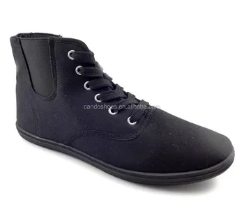 black high neck shoes