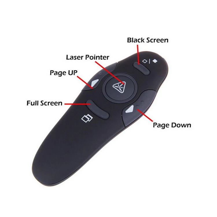 

Newest 2.4GHz laser pointer wireless presentation Remote Control ppt presenter