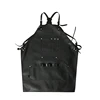 Microfiber Leather Custom LOGO Pet Shop Cafe Overalls Waterproof and Oil-proof Full Leather PVC Apron for Bartender