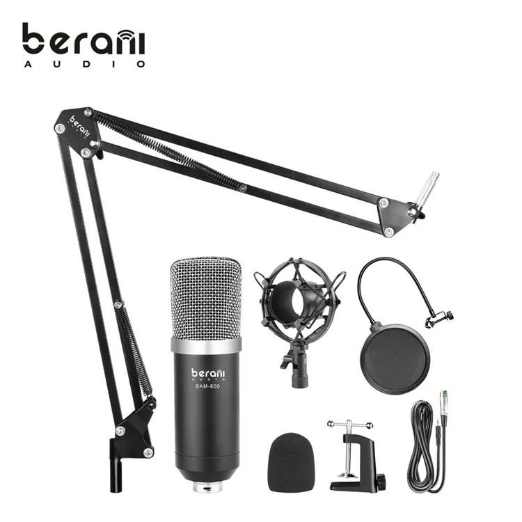 

BAM-800 Berani Microphone Bm-800 Professional Studio Condenser, Black