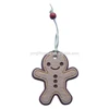Hot new products fabric handmade cute grey gingerbread man felt christmas items wholesale made in China for promotional item