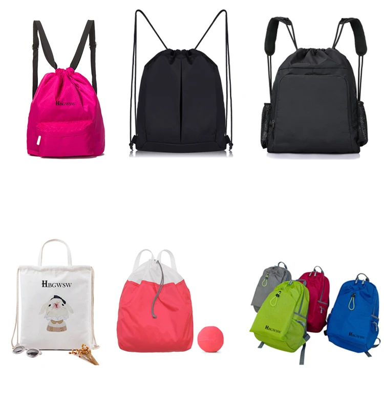 Gym Sport Waxed Canvas Ditty Minimalist Croaker Sack Backpack