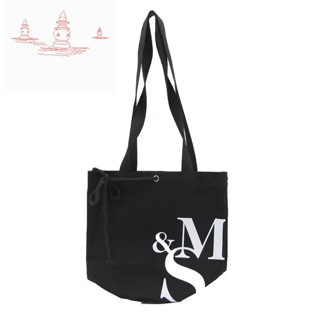 

Custom Standard Size Organic Cotton Canvas Tote Bag With Handle