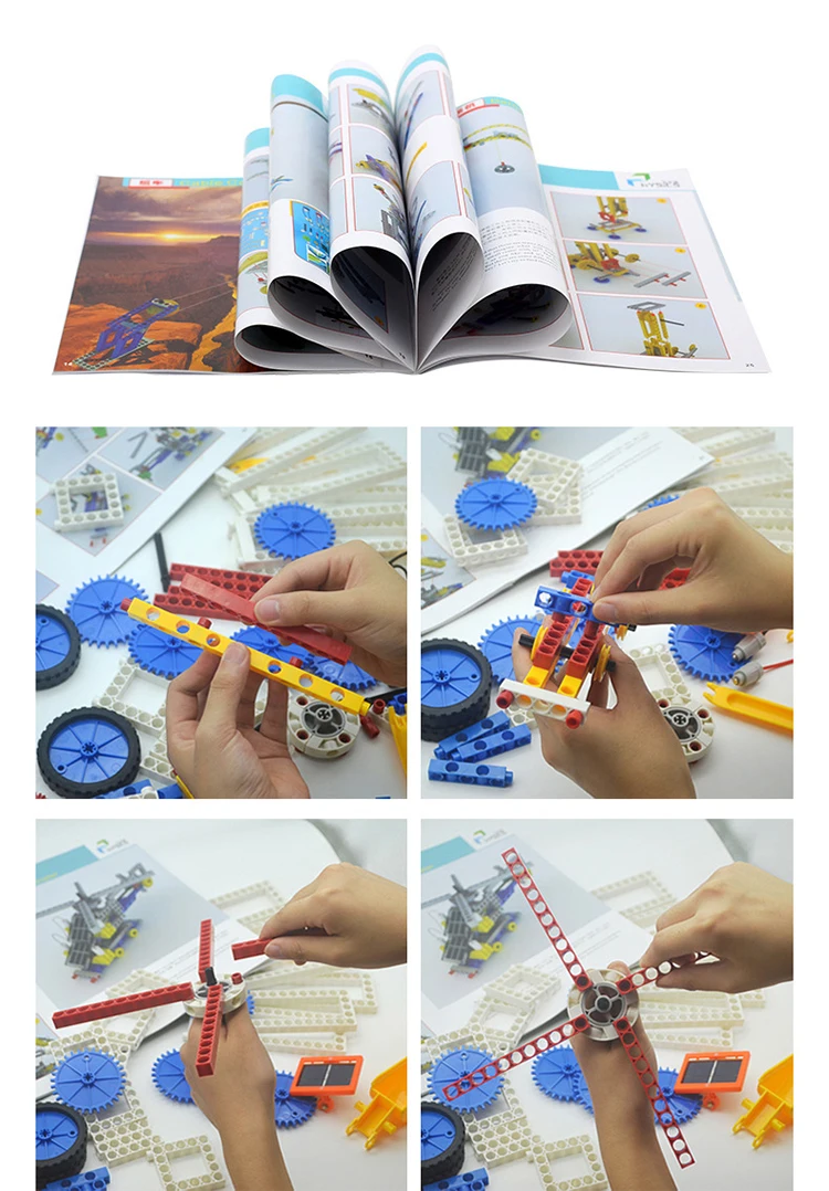 365PCS dynamic electronic diy enlighten electronic toy brick