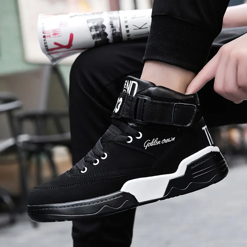 Men High Ankle Basketball Shoes Sport Running Shoes High Top Air ...