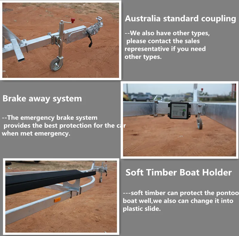 Kinocean Best Dual Axle 7 Leaf Spring Galvanized Boat Trailer For 2326ft Pontoon Boat Buy