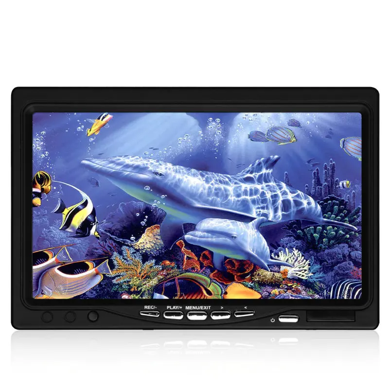 
Fish Finder 1000TVL HD Waterproof 7 Inch 30M Cable Underwater Fishing Camera Kit With DVR 12Pcs White LED Lights 
