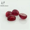 Fashion ring stone oval cabochon flat back ruby