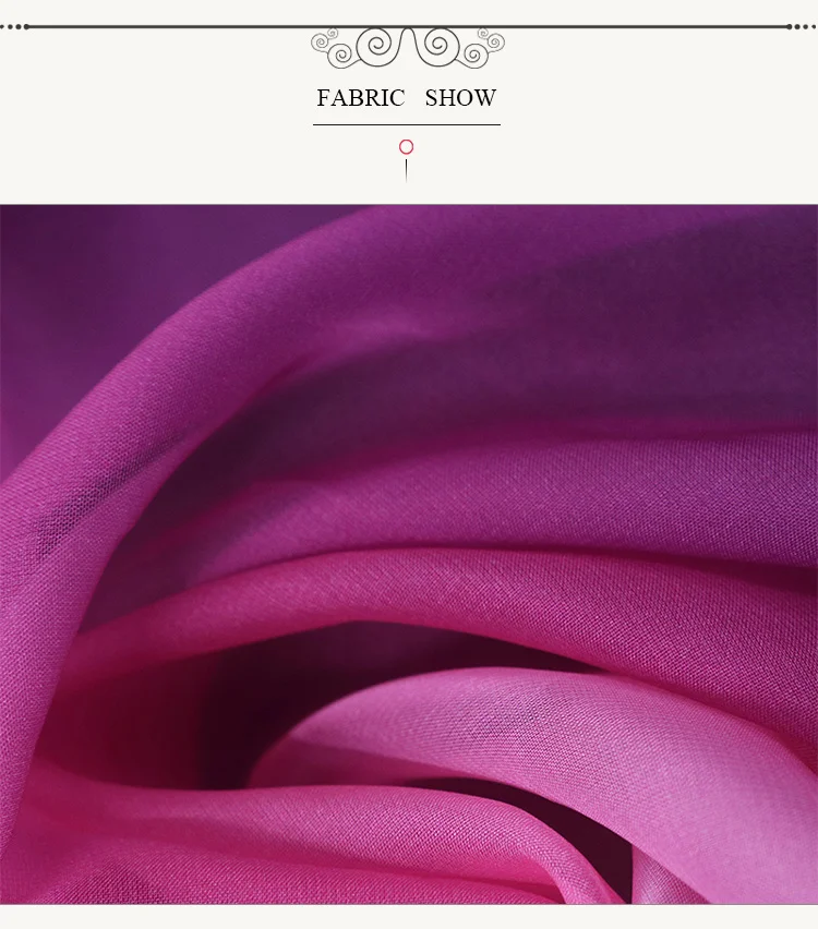 Factory Supply Custom Printing 100% Pure Silk Chiffon Fabric