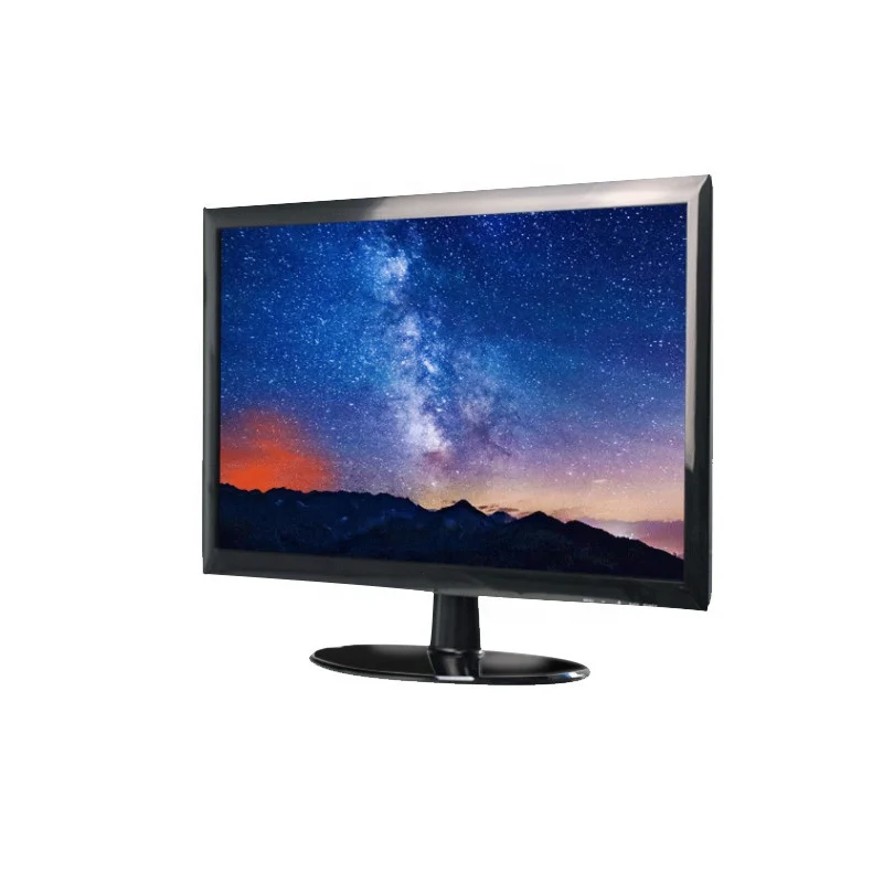 

21.5 inch HD Ultra clear LED Monitor 1920*1080 Cheapest monitor led display with Display port VGA Audio out interface etc, Black