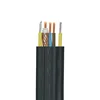 Steel Wire Supporting Pendent Cable 48*0.75+RG6 TVVBG-TV Flat Traveling Elevator Cable for CCTV Camera