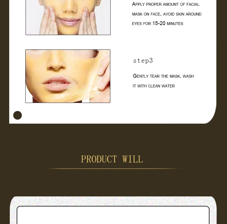 Blackhead Private Label Anti-aging Lifting Gold Face Mask