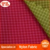 210D bi-color 0.1 grid pattern types of woven nylon fabric with heavy PU cover