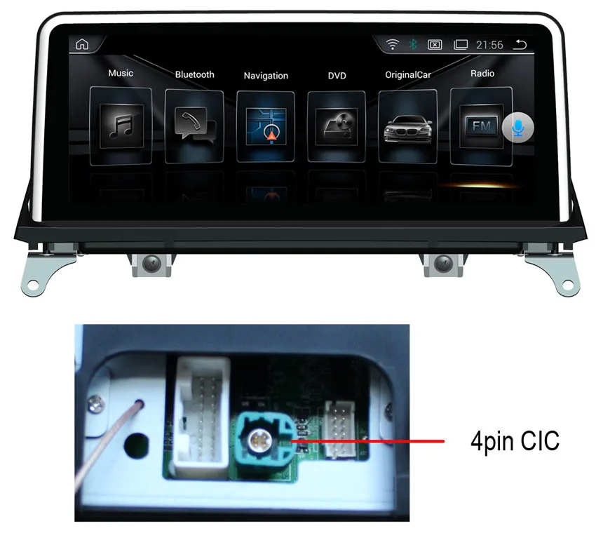 Top 10.25 inch Android 7.1  2G+32G Car Multimedia Player for BMW X5 E70(2011-2013) X6 E71 (2011-2014) Original CIC GPS Navigation 0