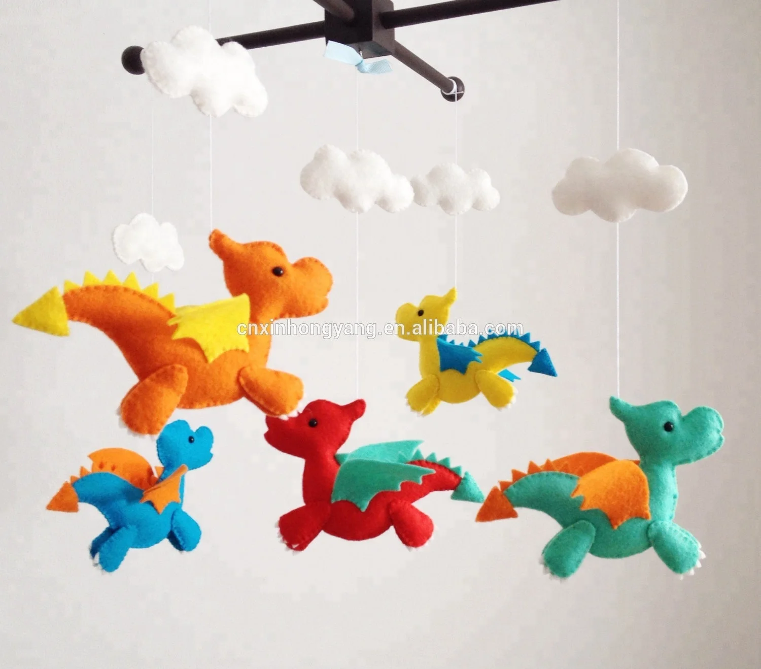 Felt Baby Crib Mobile Felt Animal Craft Kit Crochet Animal Nursery