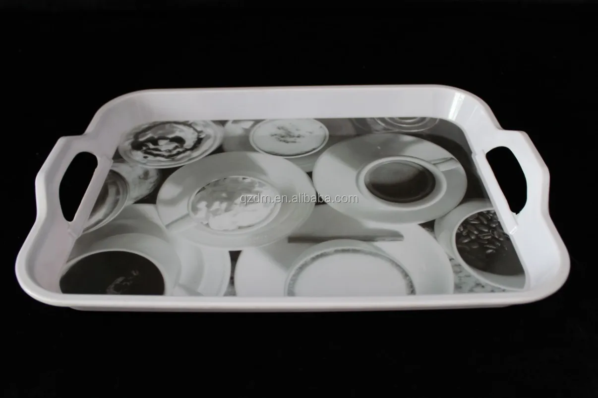15inc Melamine Tray With Handle FDA