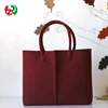 Alibaba Express China colorful eco-friendly felt material custom wool felt shoulder tote bag on selling
