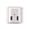 Wall Plate Night Lamp For Home Usage 0.5W Sensor USB Night Light Plug