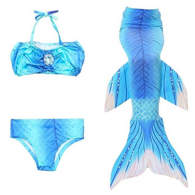 

Wholesale polyester lovely mermaid tail for swimming kids and adults, As pic