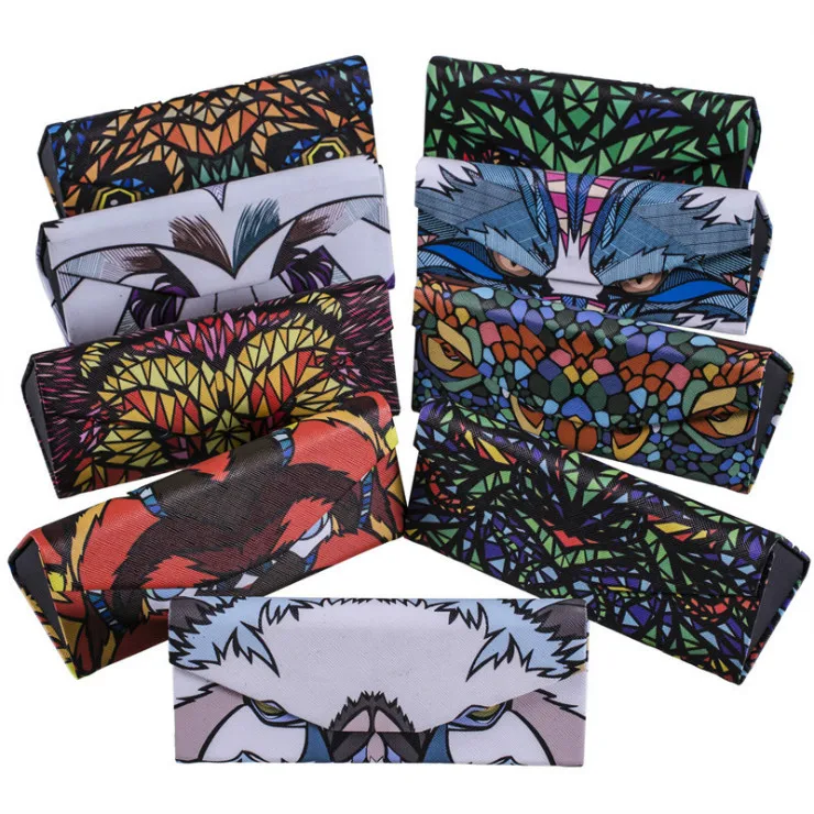 

Custom pattern PU Leather Optical Glasses Eyeglasses Eyewear case, Customzied