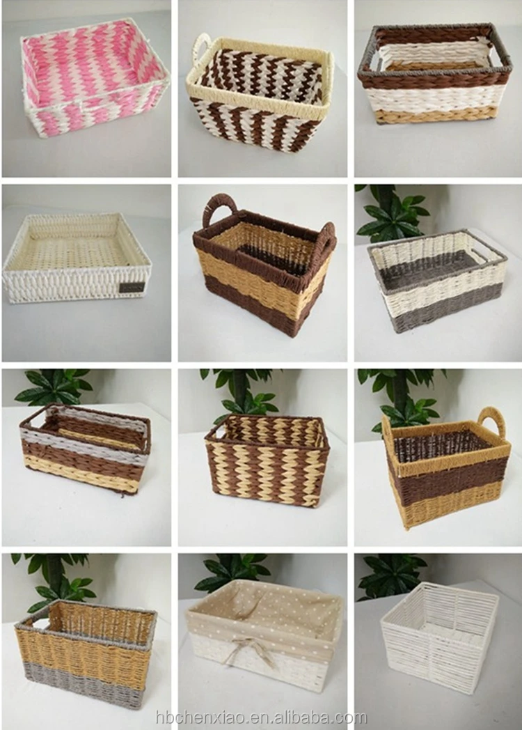 家庭存储和装饰塑料编织篮 - buy plastic weave basket,pvc woven