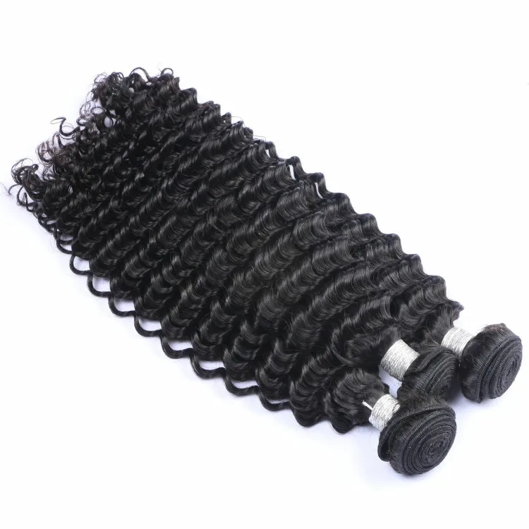 

100% natural brazilian hair weave virgin cuticle aligned kbl raw deep wave hair free sample hair bundles, N/a