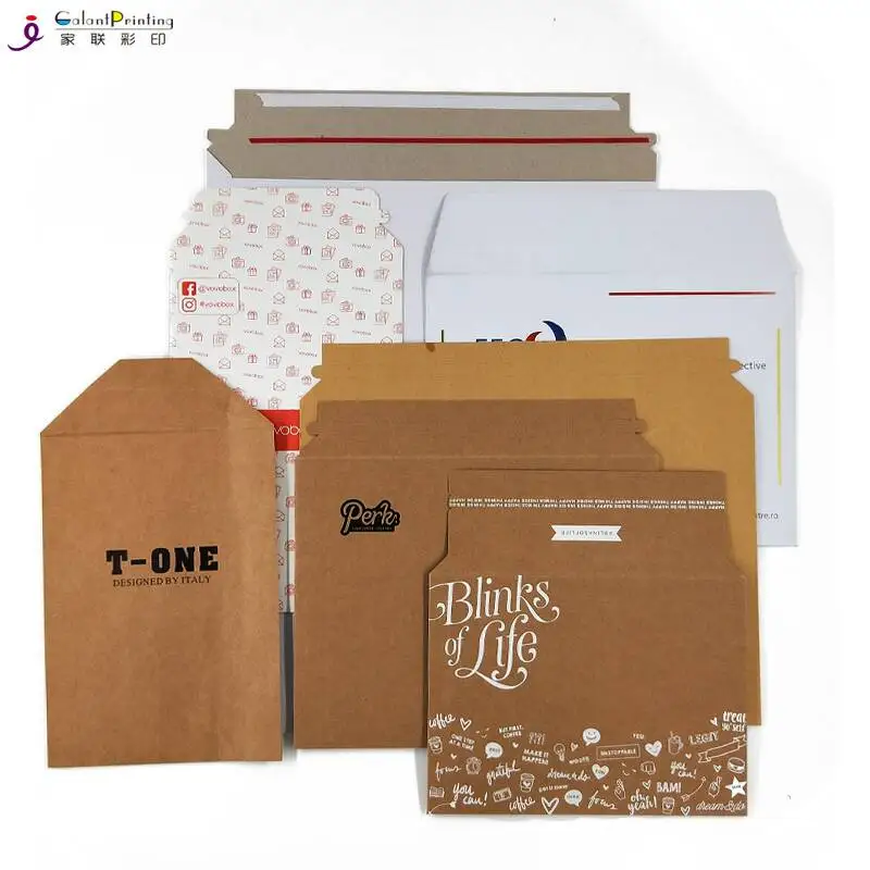 Custom Design Hard Kraft Paper Rigid Cardboard A3 A4 Gift Mailer