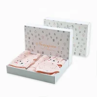 

GS0301 100% cotton newborn baby clothes gift set box baby romper hot sale in USA