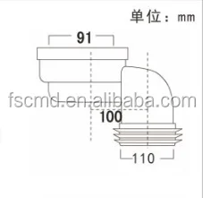 
Pan Connector on Toilet Waste,swan neck wc pan connector 