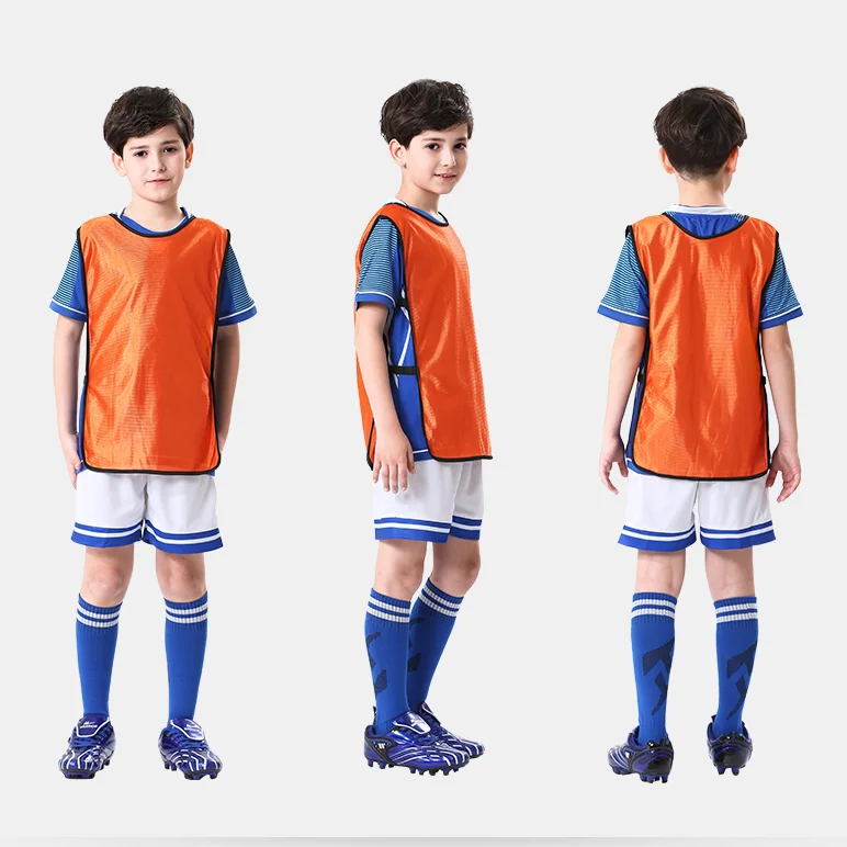 

Factory wholesale black breathable Orange training bib vest for adult children