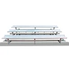 Bleacher Report de aluminio de espalda baja de 3 hileras para 21 personas asientos de aluminio