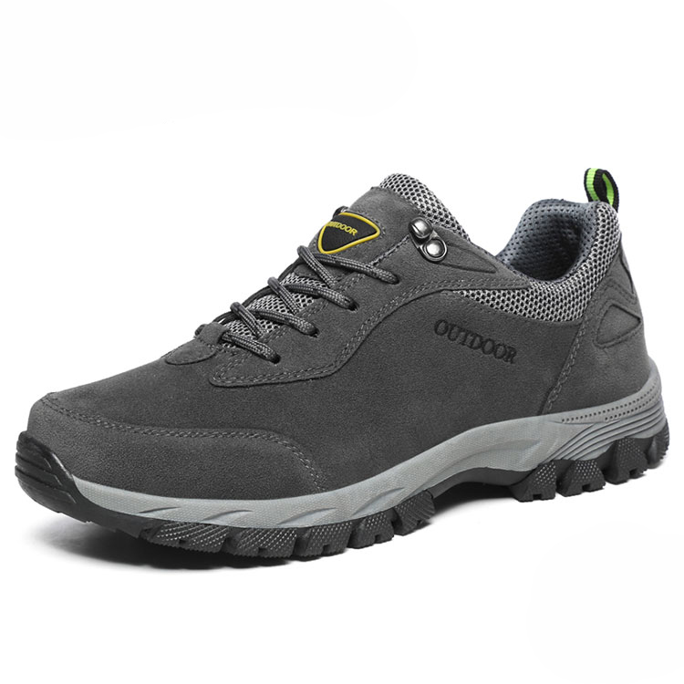 

Outdoor Rock Climbing Shoes Plus Size Trekking Hiking Shoes Men Sport Sneaker, Gray, khaki, green