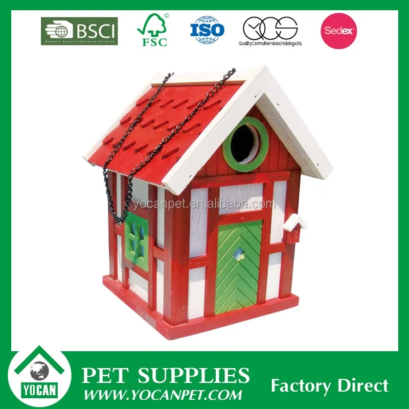 Fashion Fancy Decorative Outdoor Wooden Bird Houses - Buy Colourful