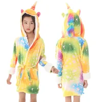 

Wholesale Cheap Children Bathrobe Animal Pattern Kids Robes Pajamas Christmas Gift Party Kids Unicorn Bathrobe