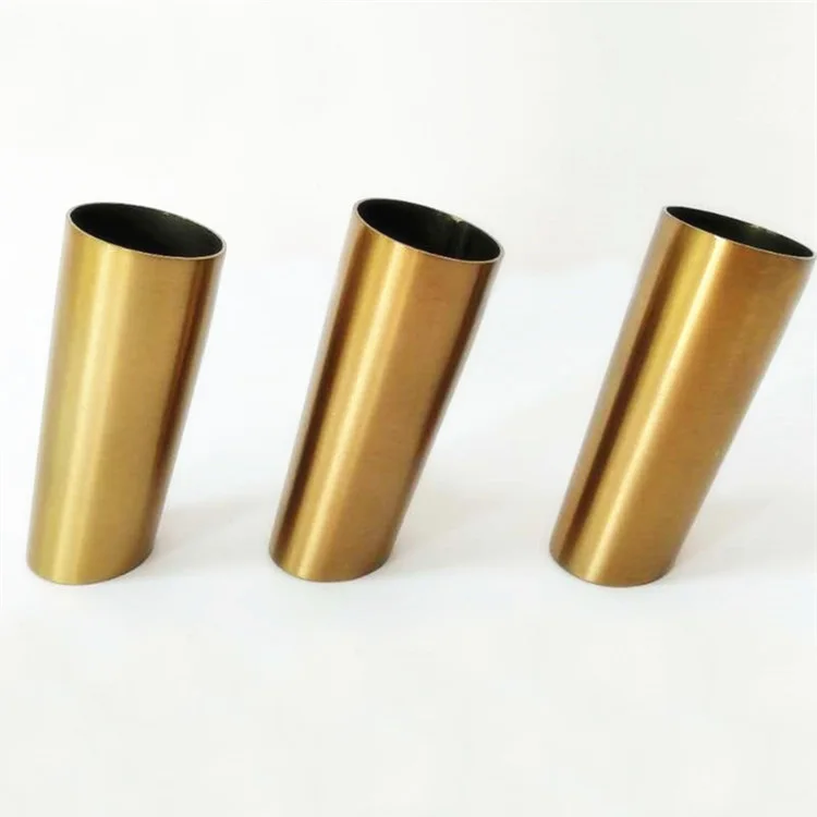 Incline cone Brass ferrules for wood table legs stainless steel ferrule feet TLS-078