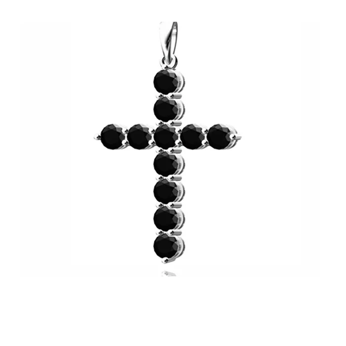 

Wholesale Dubai Gold Stainless Steel Diamond Cross Pendant, White gold/ 18k gold/rose gold