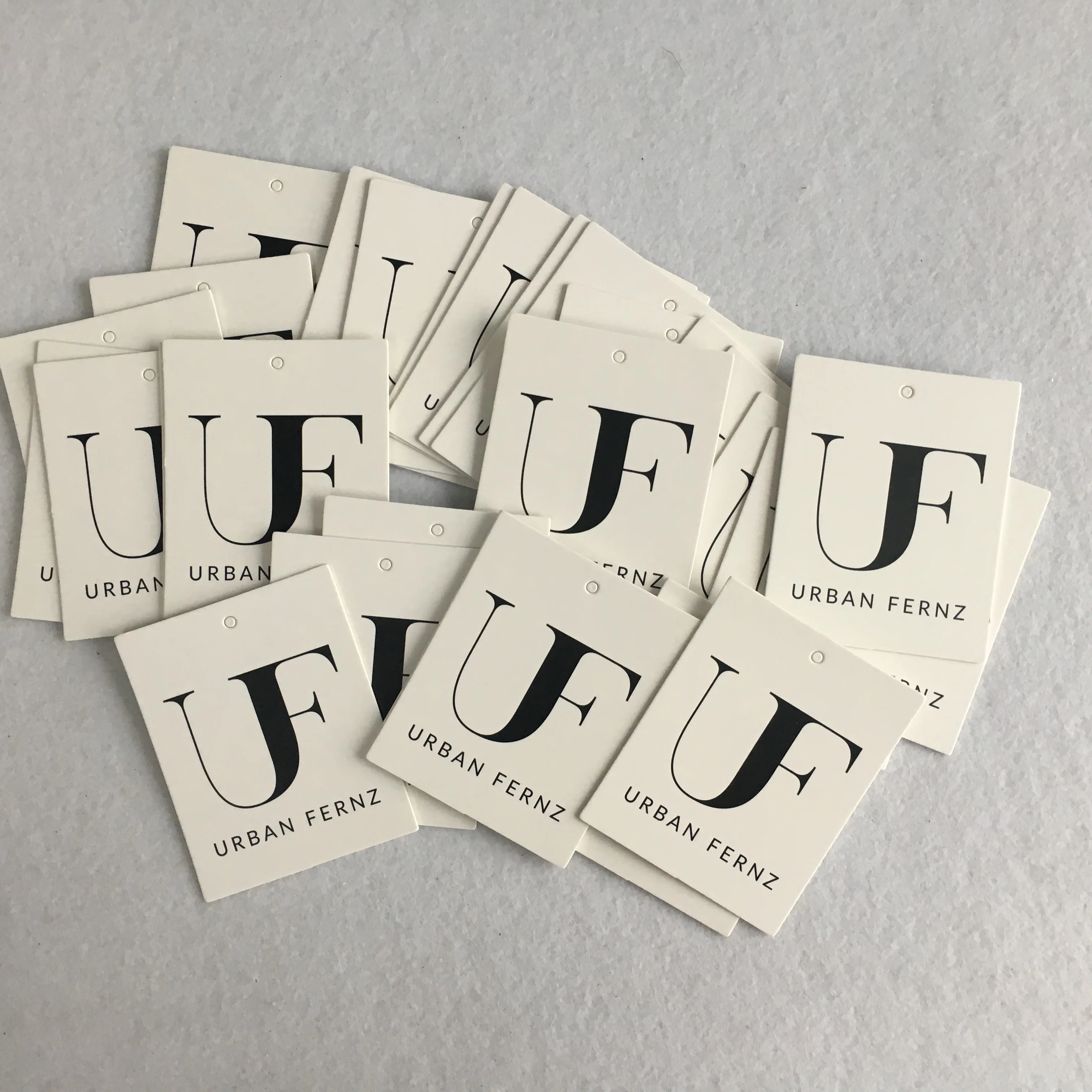 

Custom printed with branded logo high quality clothing hang tag, Cmyk