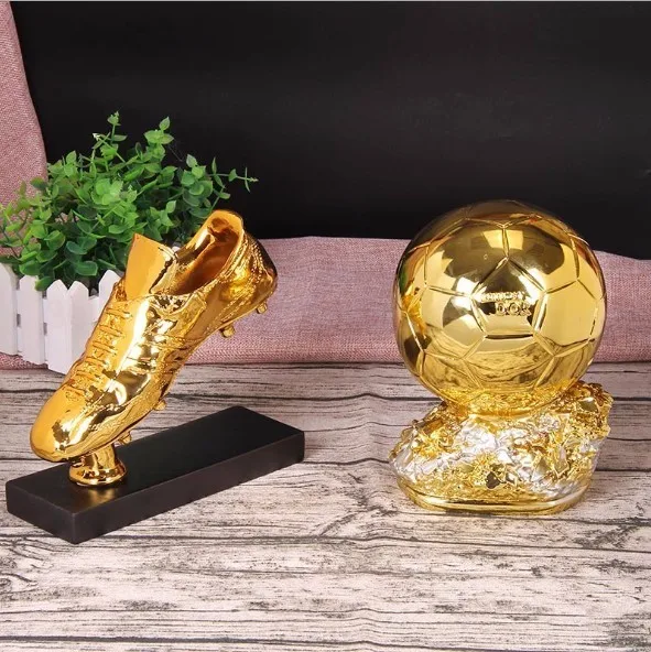 Custom Resin Golden Shoe Soccer Trophy Award - Buy Golden Shoe Trophy