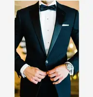 

Luxury Custom Wedding Notched Lapel Three Pockets Man Dark Green Suit WF030