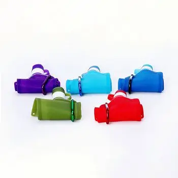 

Foldable Waterproof Silicone Solar Bottle LED Camping Lantern Silicone Bottle Solar Night Lighting Bottle