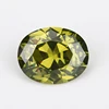 Best cubic zirconia stones price peridot oval cut shaped 2x3mm ~ 13x18mm loose gemstones CZ gems