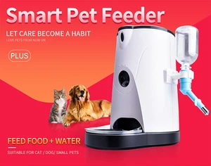 Image of Pet Feeder Automatic Smart Wifi Camera Dogs Cats Pet 4L Food And Water