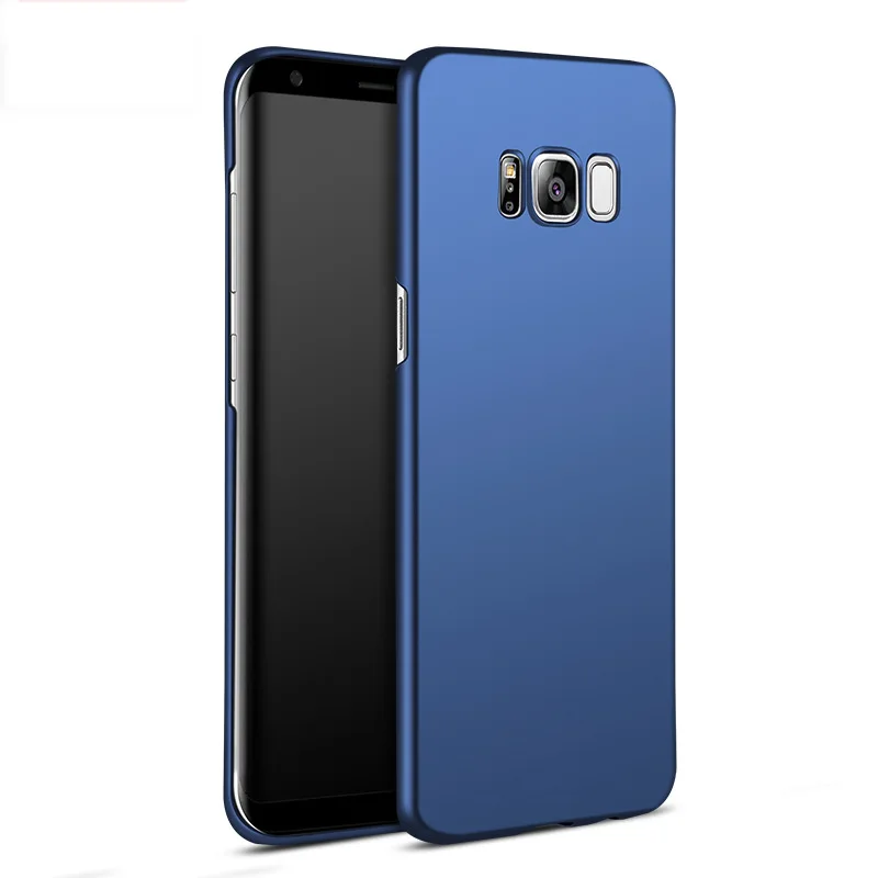 

Slim Full Protective Matte Finish Coating PC Hard Phone Case For Samsung Galaxy S8, Black;blue;golden;red;rosy gold