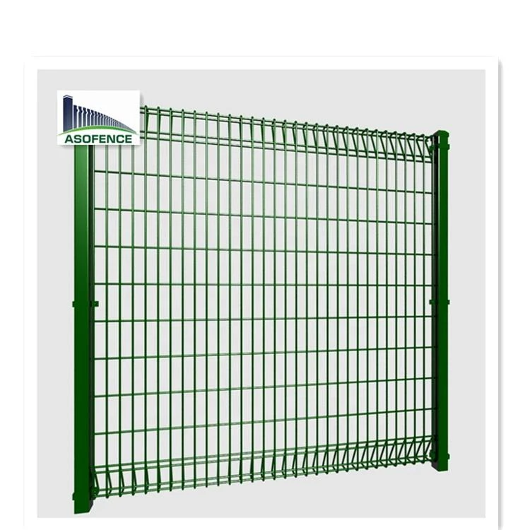 PVC coated or galvanized BRC welded mesh fence / Roll Top fence panel/High Quality Roll Top Fence For Sale