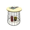 Products exporter metal ,wood custom furniture metal storage side table
