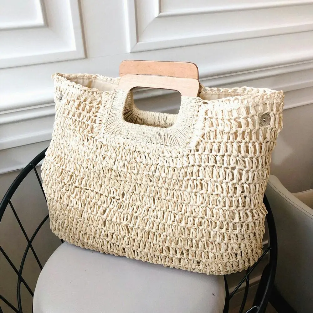 

Women's Handbags Clutch Straw Bags Large Beach Bag Rattan for Women