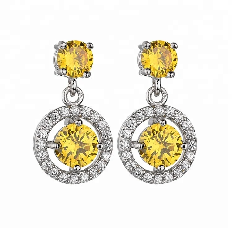 

Citrine Jewelry Fashion 2018 Earring No MOQ Mixed Lots Jewelry, White, yellow, pink