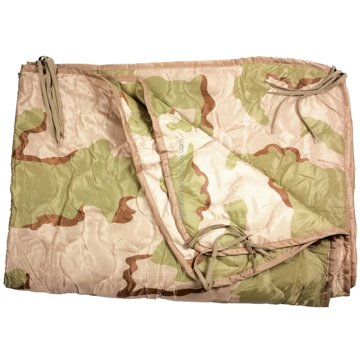 Military Three Desert Rip-stop Fabric Repellent Woobies Poncho Liner ...